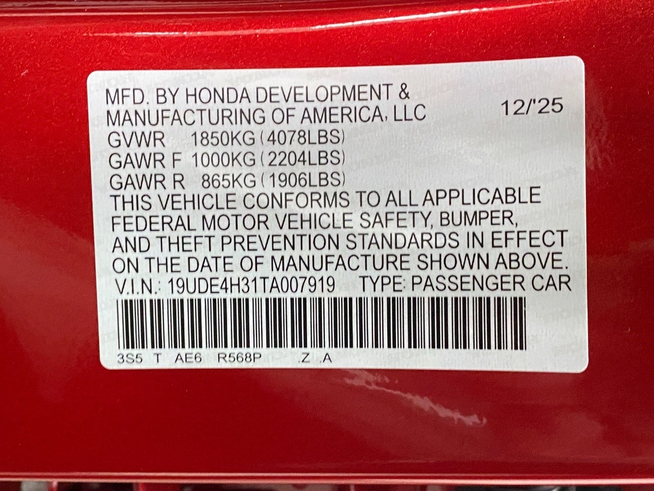 2026 Acura Integra CVT w/A-Spec Package