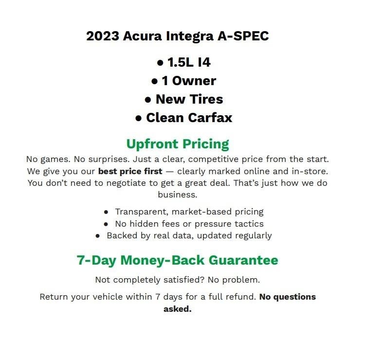 2023 Acura Integra CVT w/A-Spec Package