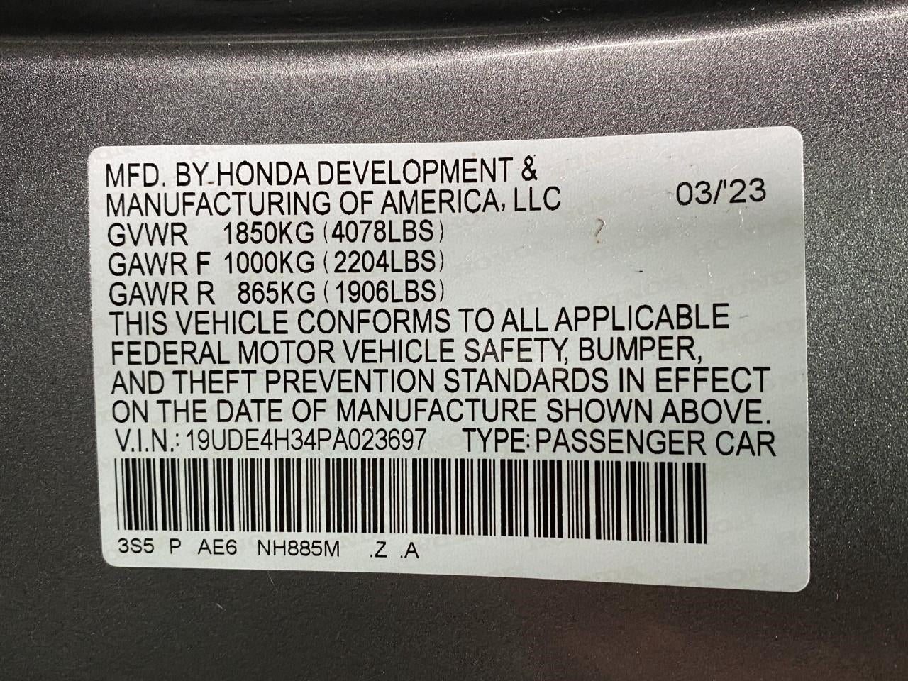 2023 Acura Integra CVT w/A-Spec Package