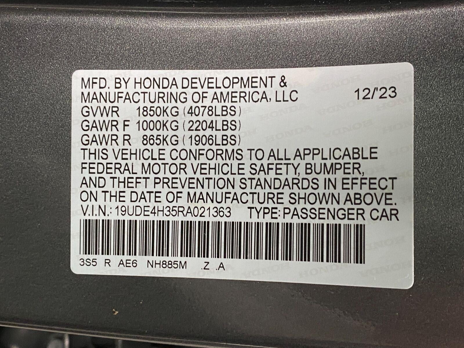 2024 Acura Integra CVT w/A-Spec Package