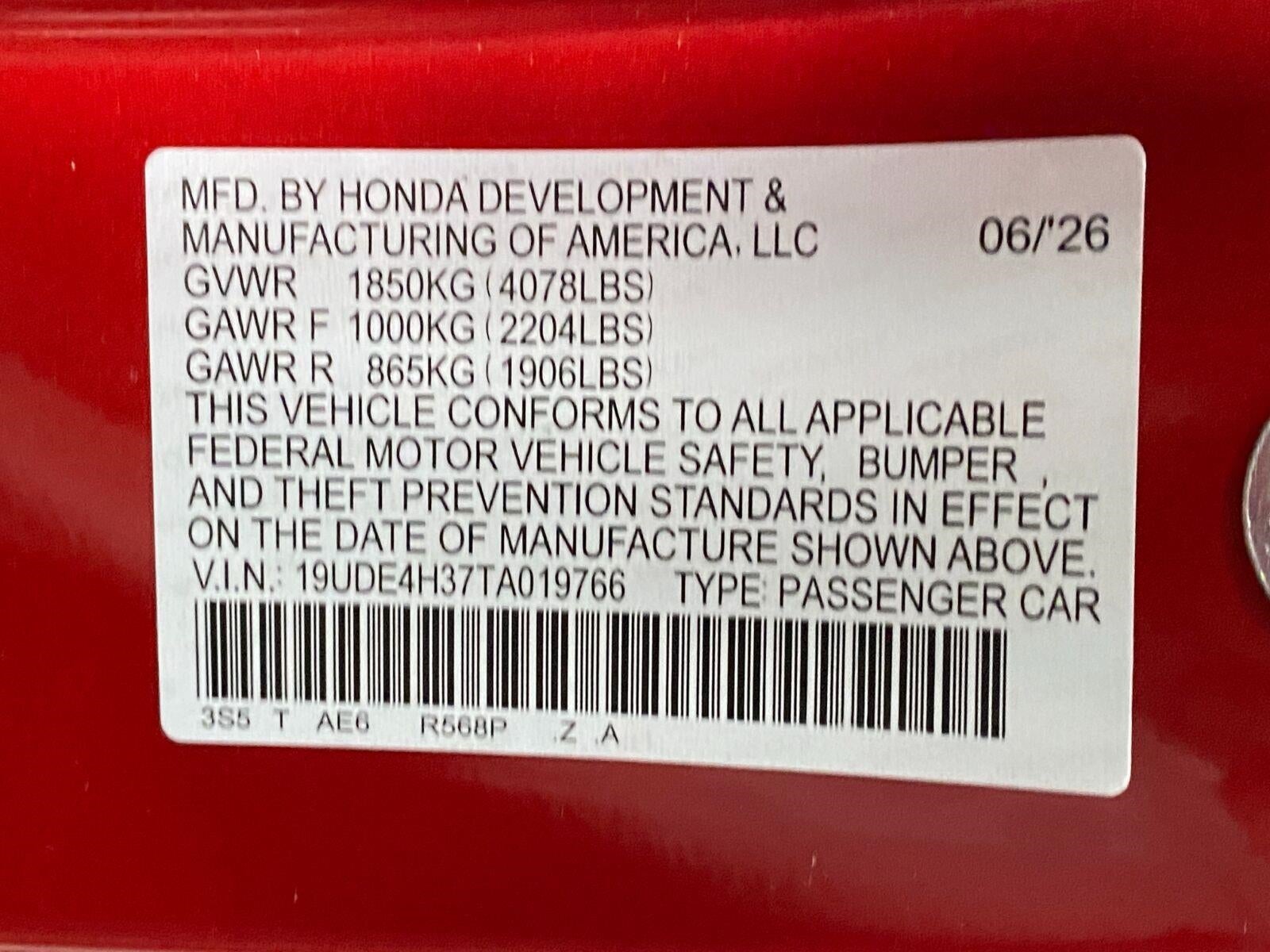 2026 Acura Integra CVT w/A-Spec Package