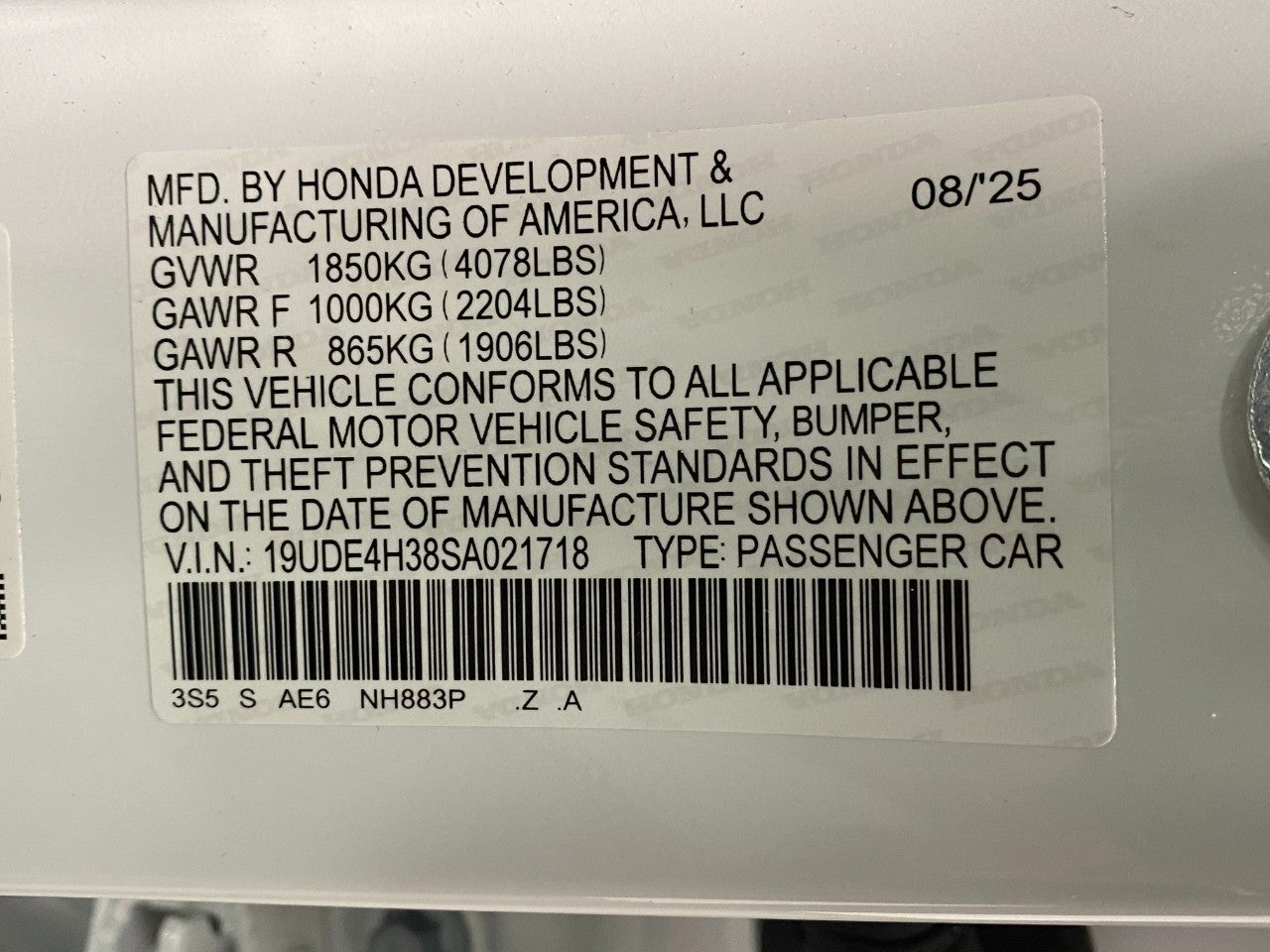 2025 Acura Integra CVT w/A-Spec Package