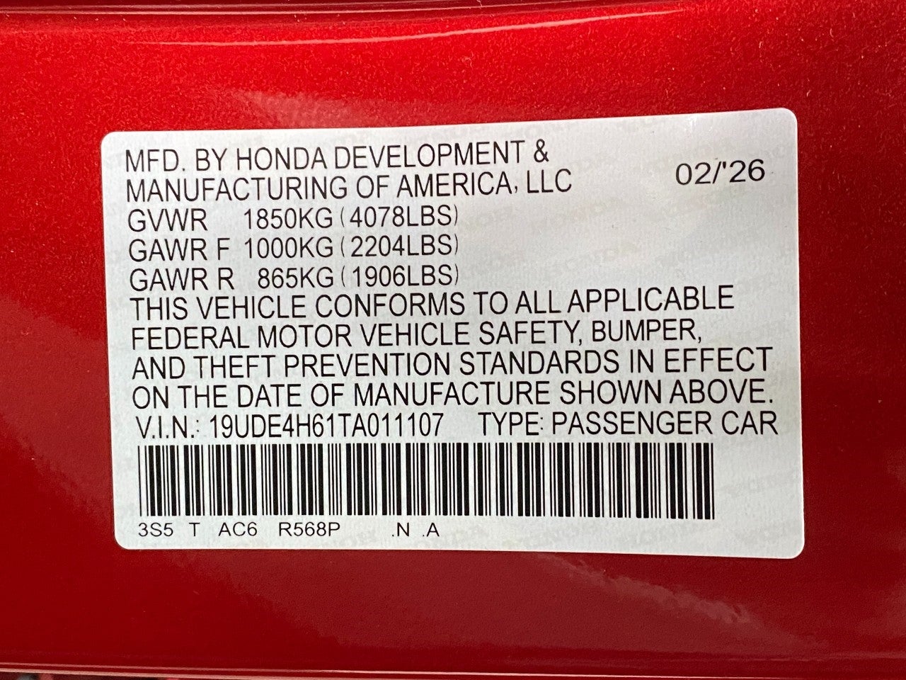 2026 Acura Integra CVT w/A-Spec Technology Package