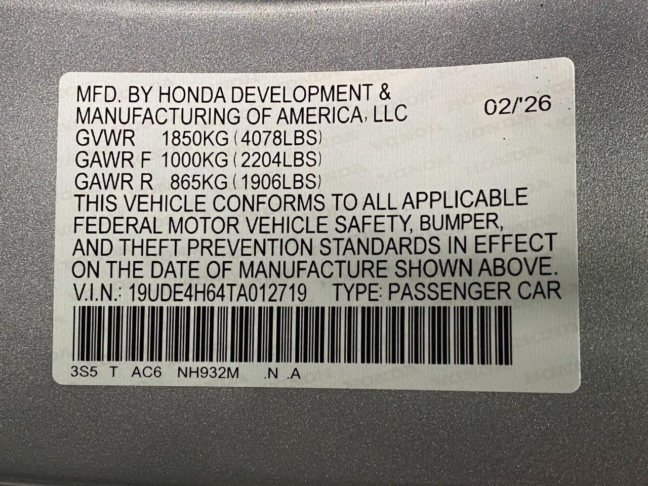 2026 Acura Integra CVT w/A-Spec Technology Package