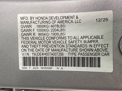 2026 Acura Integra CVT w/A-Spec Technology Package