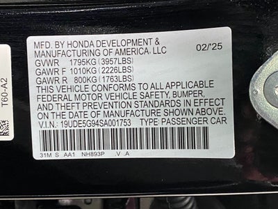 2025 Acura Integra Type S Manual
