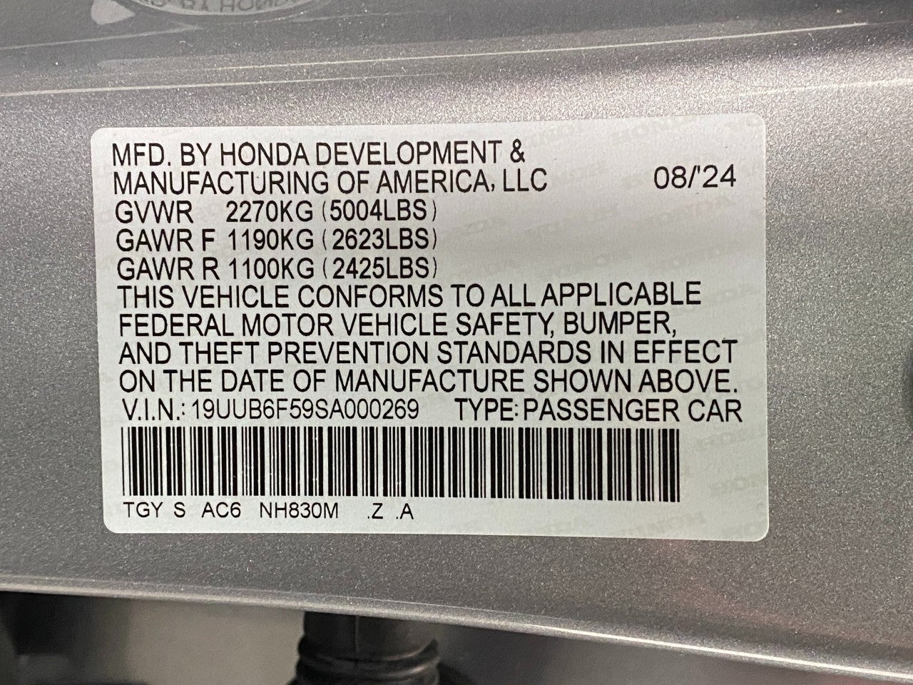 2025 Acura TLX SH-AWD w/A-Spec Package