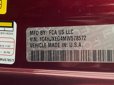 2021 Jeep WRANGLER SPORT UTILITY