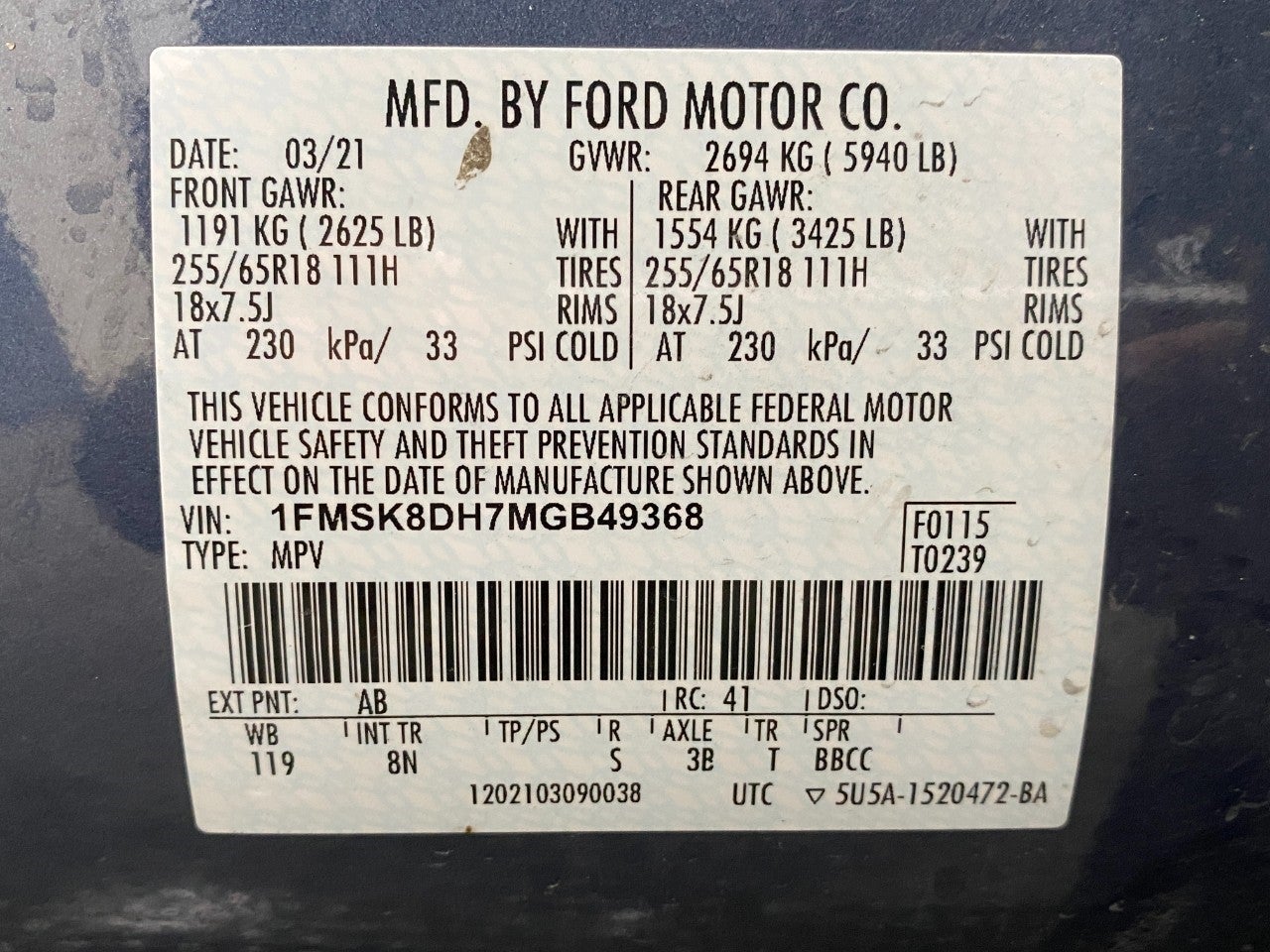 2021 Ford Explorer XLT 4WD