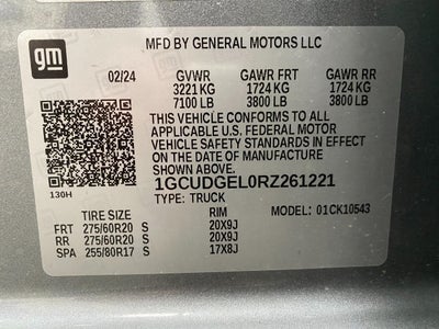 2024 Chevrolet Silverado 1500 4WD Crew Cab 147 LTZ