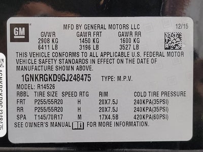 2016 Chevrolet Traverse FWD 4dr LT w/1LT