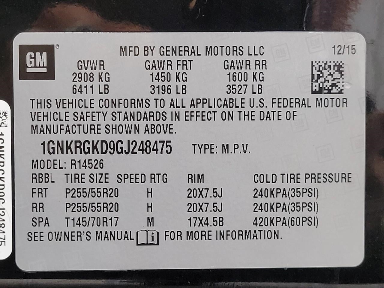 2016 Chevrolet Traverse FWD 4dr LT w/1LT