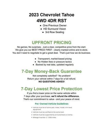 2023 Chevrolet Tahoe 4WD 4dr RST