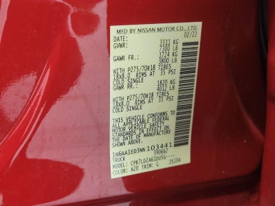 2022 Nissan Titan 4x4 Crew Cab PRO-4X