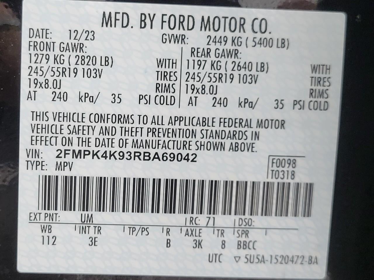 2024 Ford Edge Titanium AWD