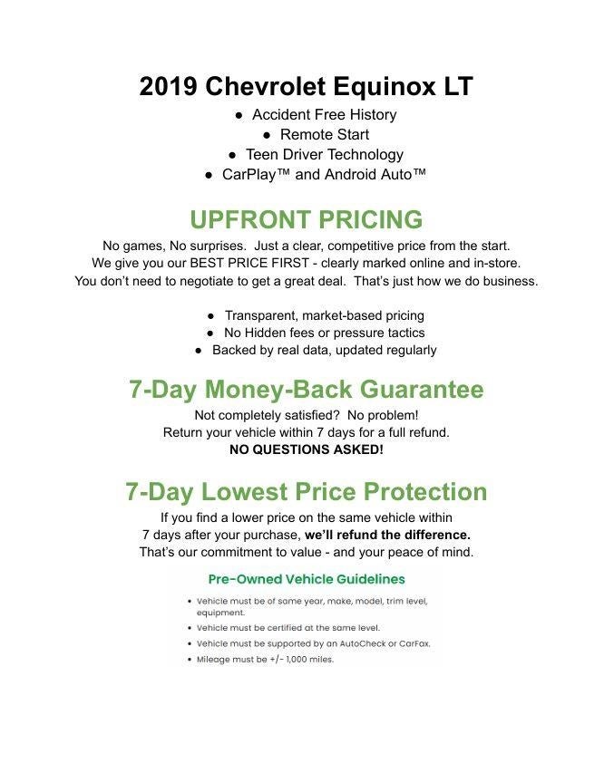 2019 Chevrolet Equinox FWD 4dr LT w/1LT