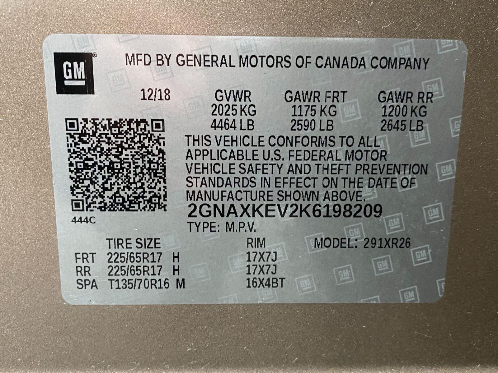 2019 Chevrolet Equinox FWD 4dr LT w/1LT