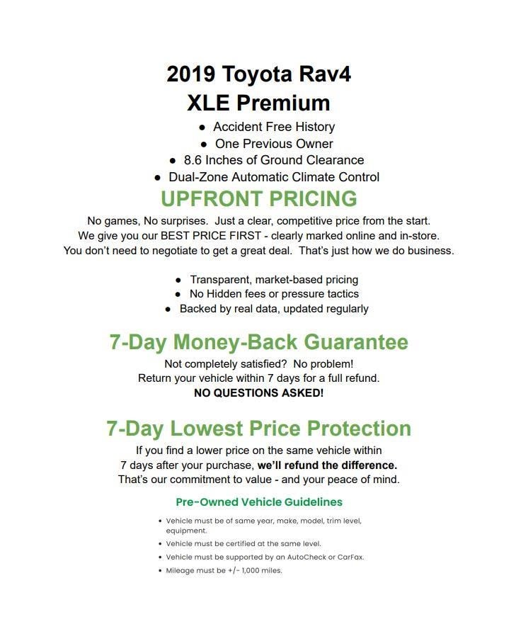 2019 Toyota RAV4 XLE Premium AWD