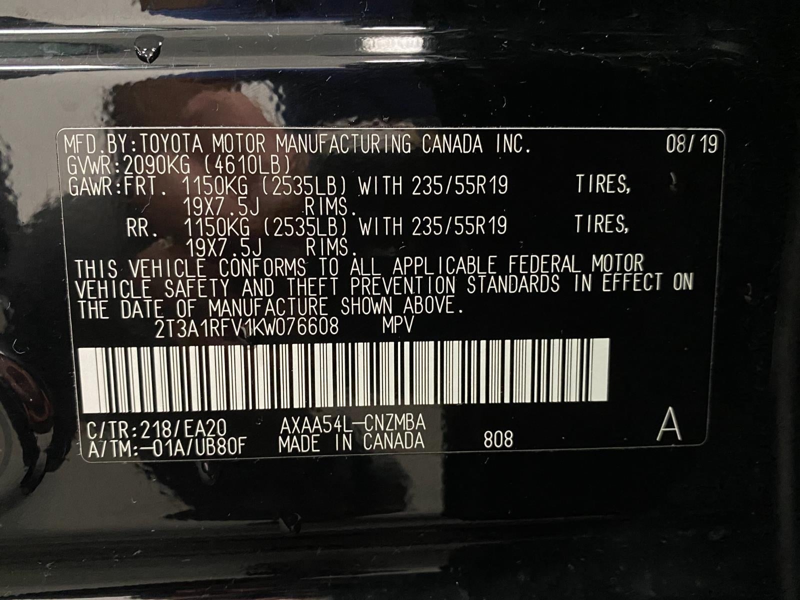 2019 Toyota RAV4 XLE Premium AWD