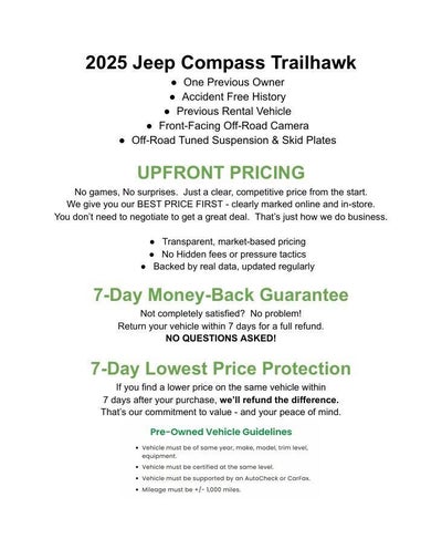 2025 Jeep Compass Trailhawk 4x4