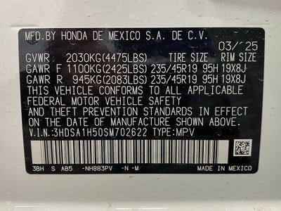 2025 Acura ADX FWD w/A-Spec Package