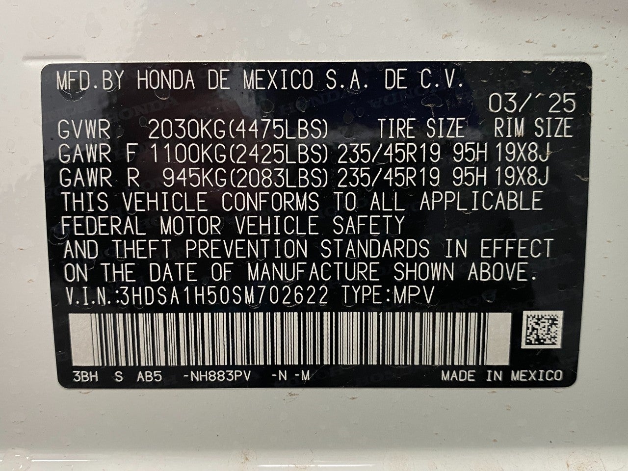 2025 Acura ADX FWD w/A-Spec Package