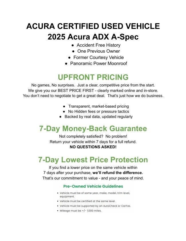 2025 Acura ADX A-Spec Package - Photo 35