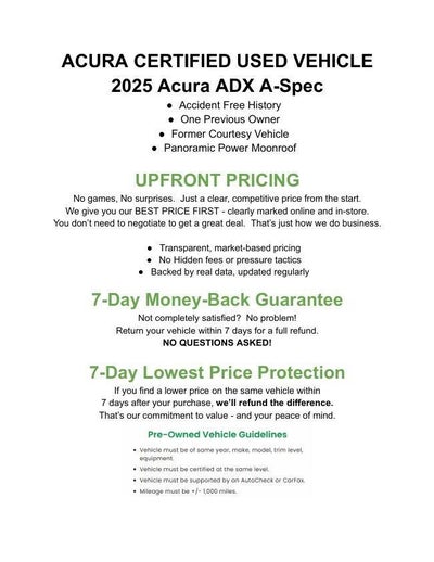 2025 Acura ADX FWD w/A-Spec Package