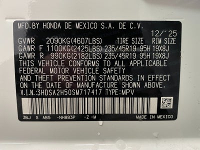 2025 Acura ADX AWD w/A-Spec Package