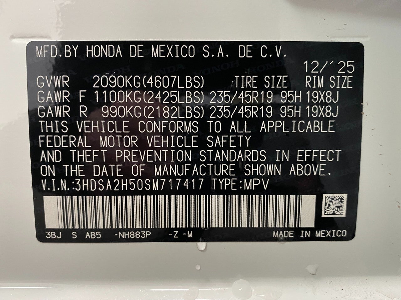 2025 Acura ADX AWD w/A-Spec Package