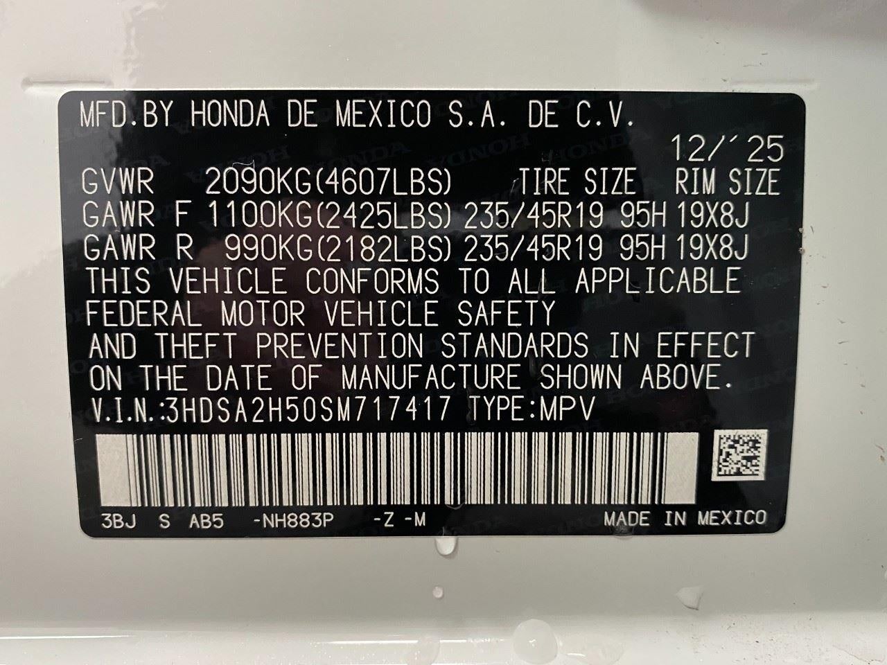 2025 Acura ADX AWD w/A-Spec Package