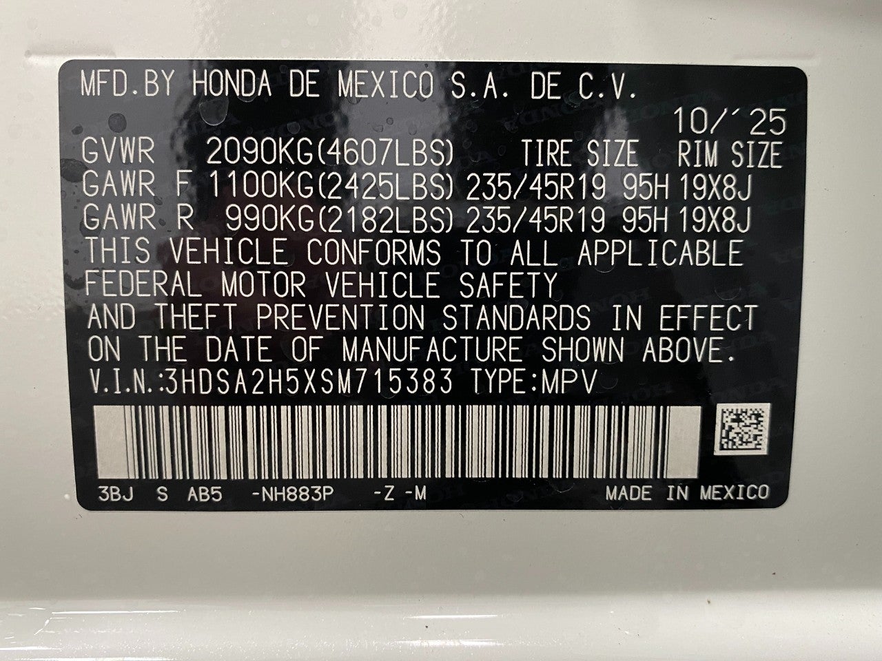 2025 Acura ADX AWD w/A-Spec Package