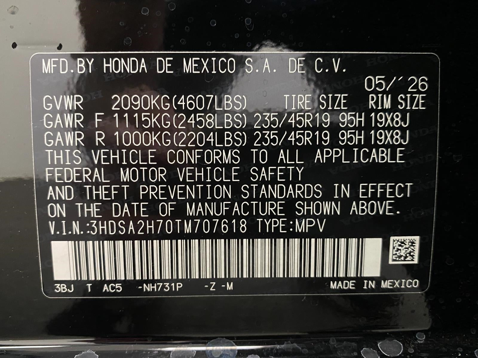 2026 Acura ADX AWD w/A-Spec Advance Package