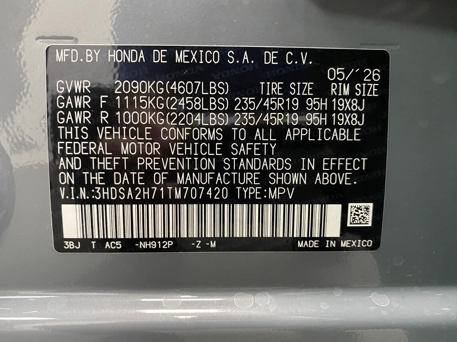 2026 Acura ADX AWD w/A-Spec Advance Package