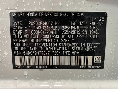 2025 Acura ADX AWD w/A-Spec Advance Package