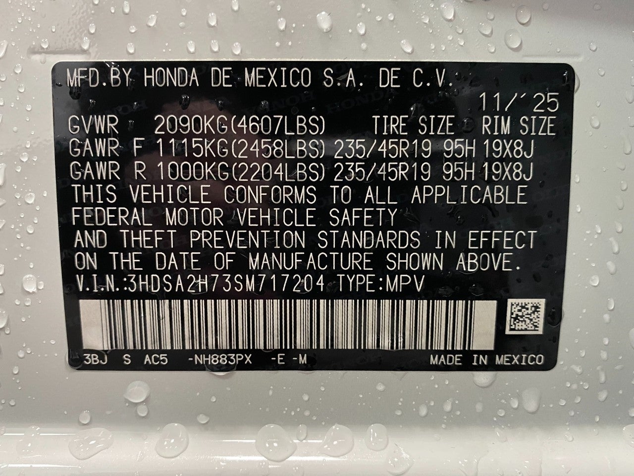 2025 Acura ADX AWD w/A-Spec Advance Package
