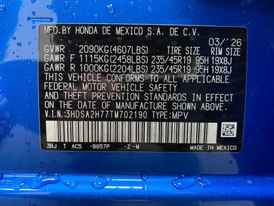 2026 Acura ADX AWD w/A-Spec Advance Package