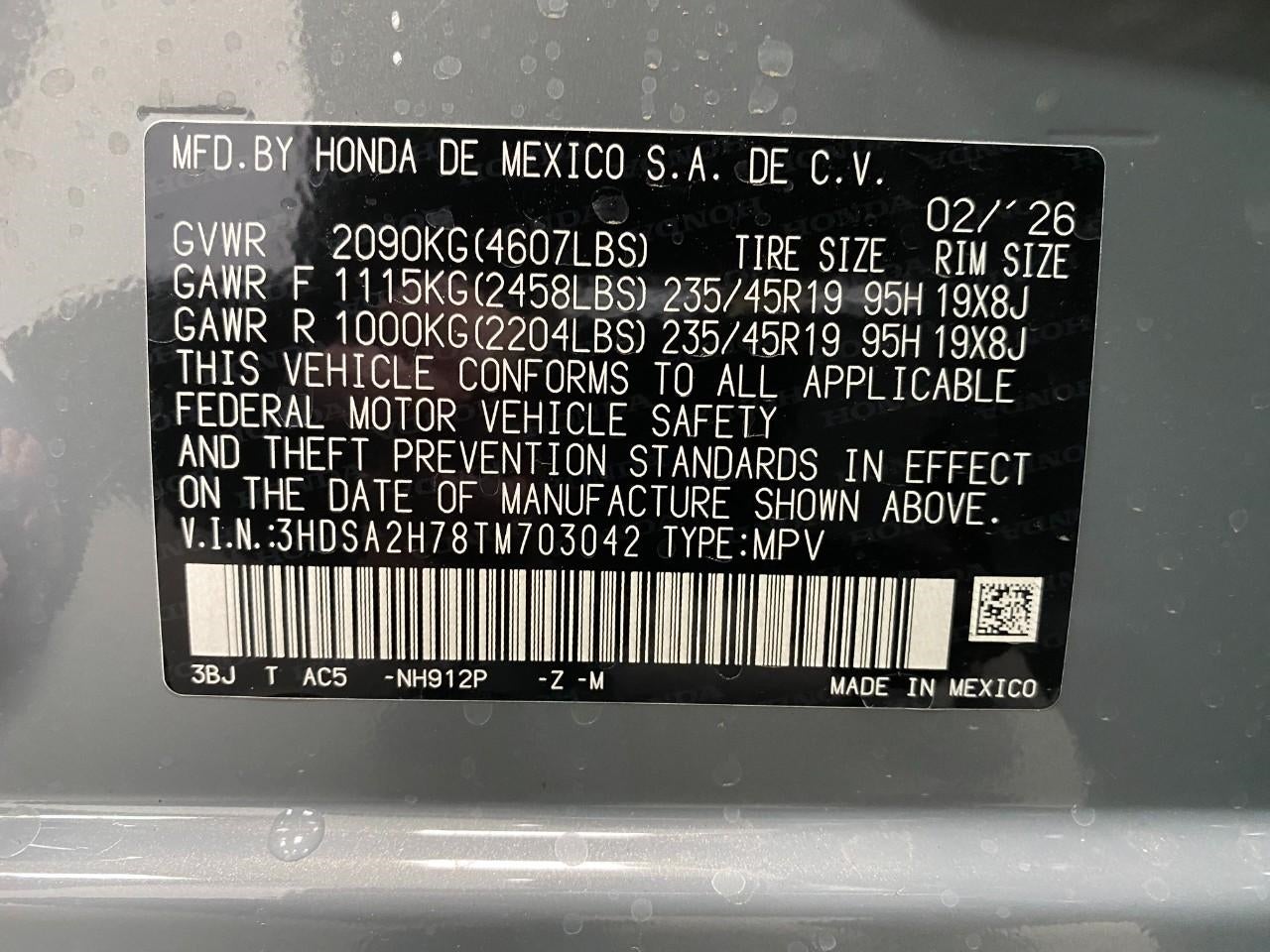 2026 Acura ADX AWD w/A-Spec Advance Package