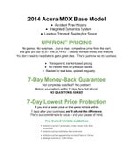 2014 Acura MDX FWD 4dr
