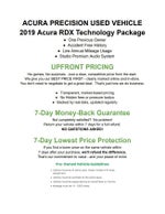 2019 Acura RDX AWD w/Technology Pkg