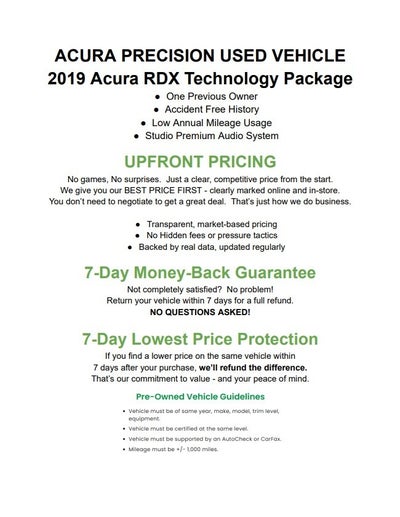 2019 Acura RDX AWD w/Technology Pkg