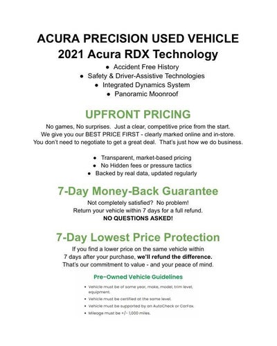 2021 Acura RDX SH-AWD w/Technology Package