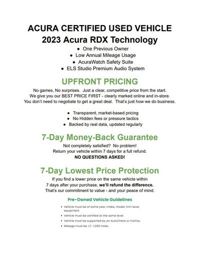 2023 Acura RDX SH-AWD w/Technology Package