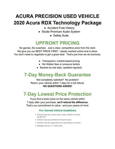 2020 Acura RDX SH-AWD w/Technology Pkg