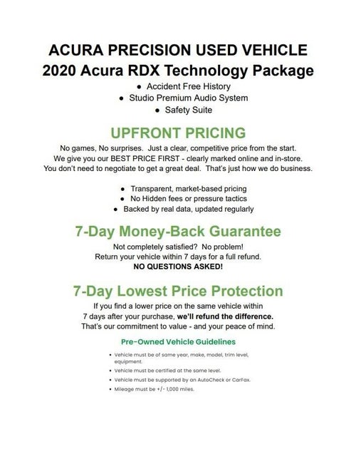 2020 Acura RDX SH-AWD w/Technology Pkg