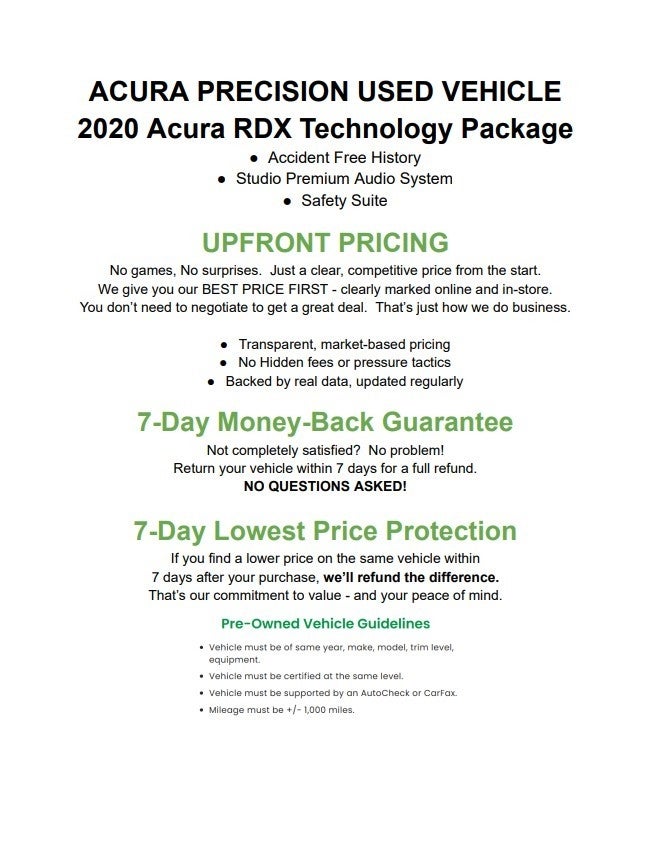 2020 Acura RDX SH-AWD w/Technology Pkg