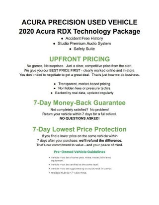 2020 Acura RDX SH-AWD w/Technology Pkg