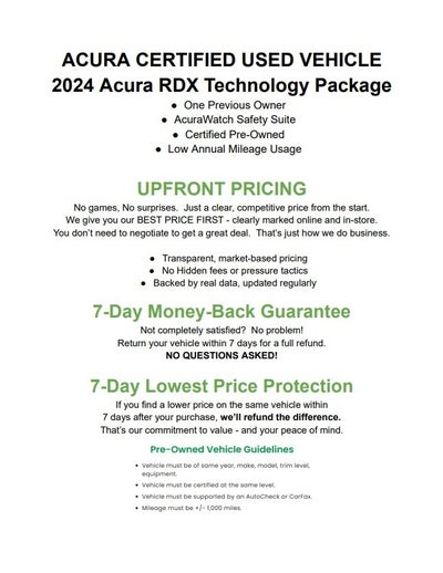2024 Acura RDX SH-AWD w/Technology Package