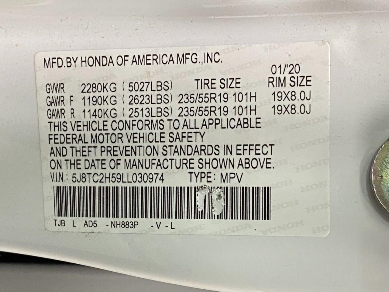 2020 Acura RDX SH-AWD w/Technology Pkg