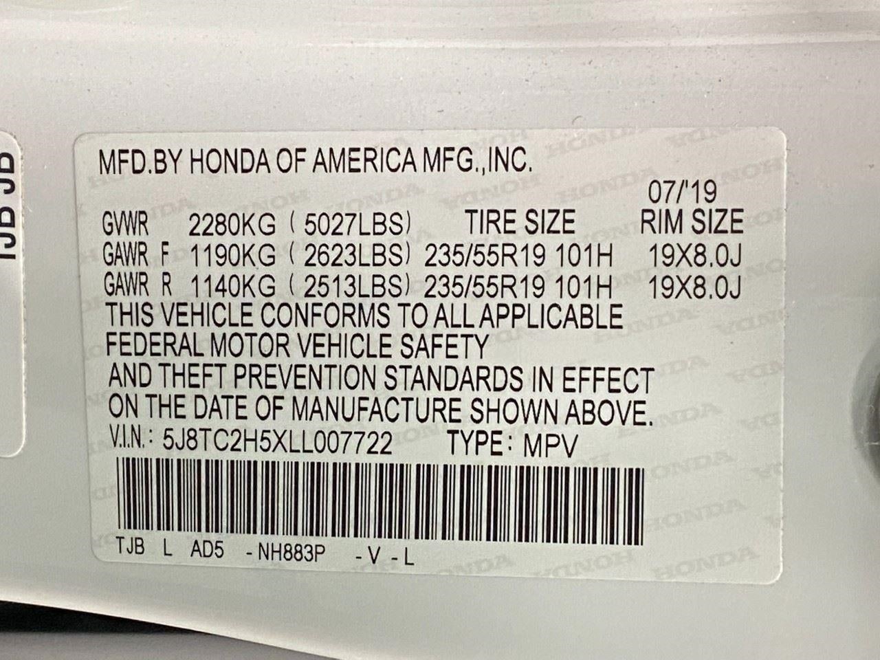 2020 Acura RDX SH-AWD w/Technology Pkg